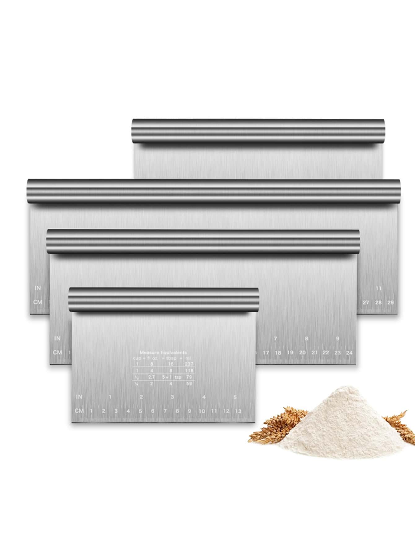 Baking Kitchen Diy - Dough Pastry Bench Cutter Scraper, Stainless