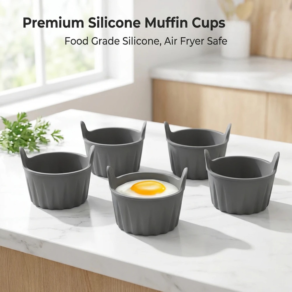6Pcs Silicone Air Fryer Mold D - огляд і ціна Kitchen Pro Baking Tray