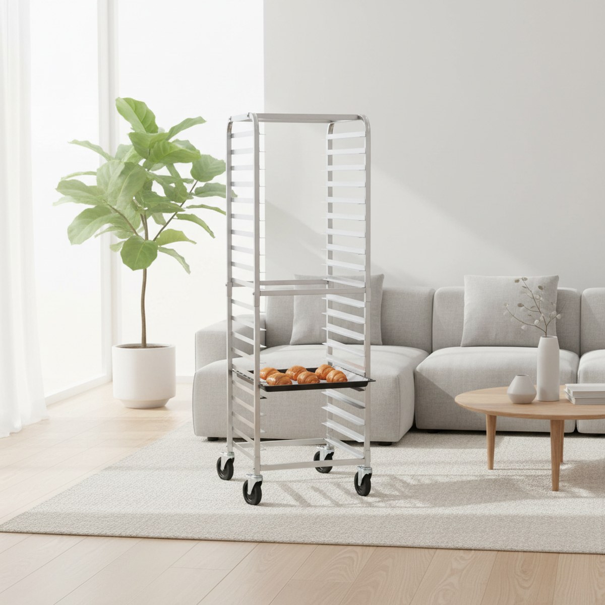 Commercial Bakery Rack 20 Tier - огляд і ціна Kitchen Baking Trolley