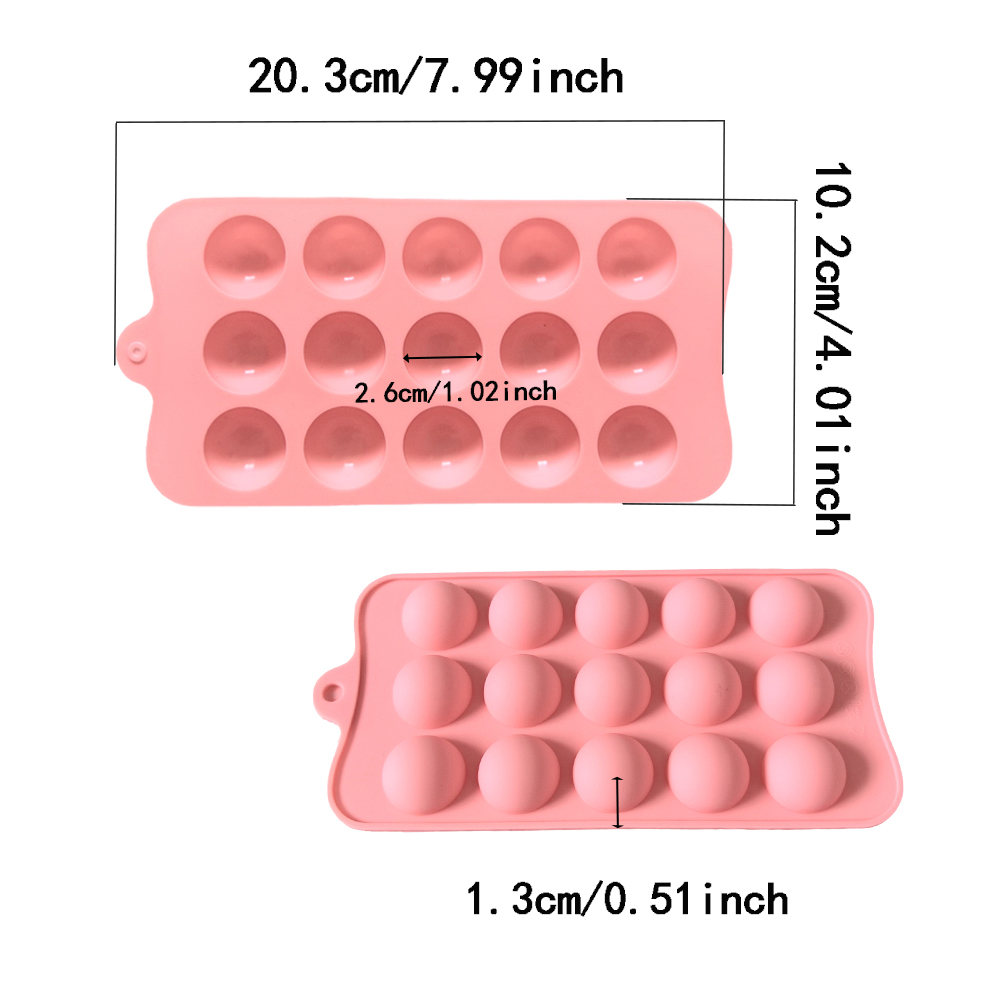 15 cavity semi-circular chocol - огляд і ціна Kitchen Baking Molds