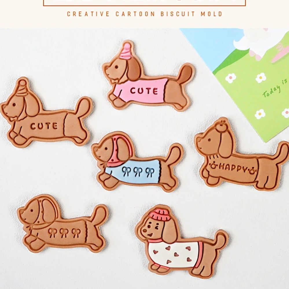 Cookie Mold Stamp Cartoon Saus - огляд і ціна Baking Kitchen Diy