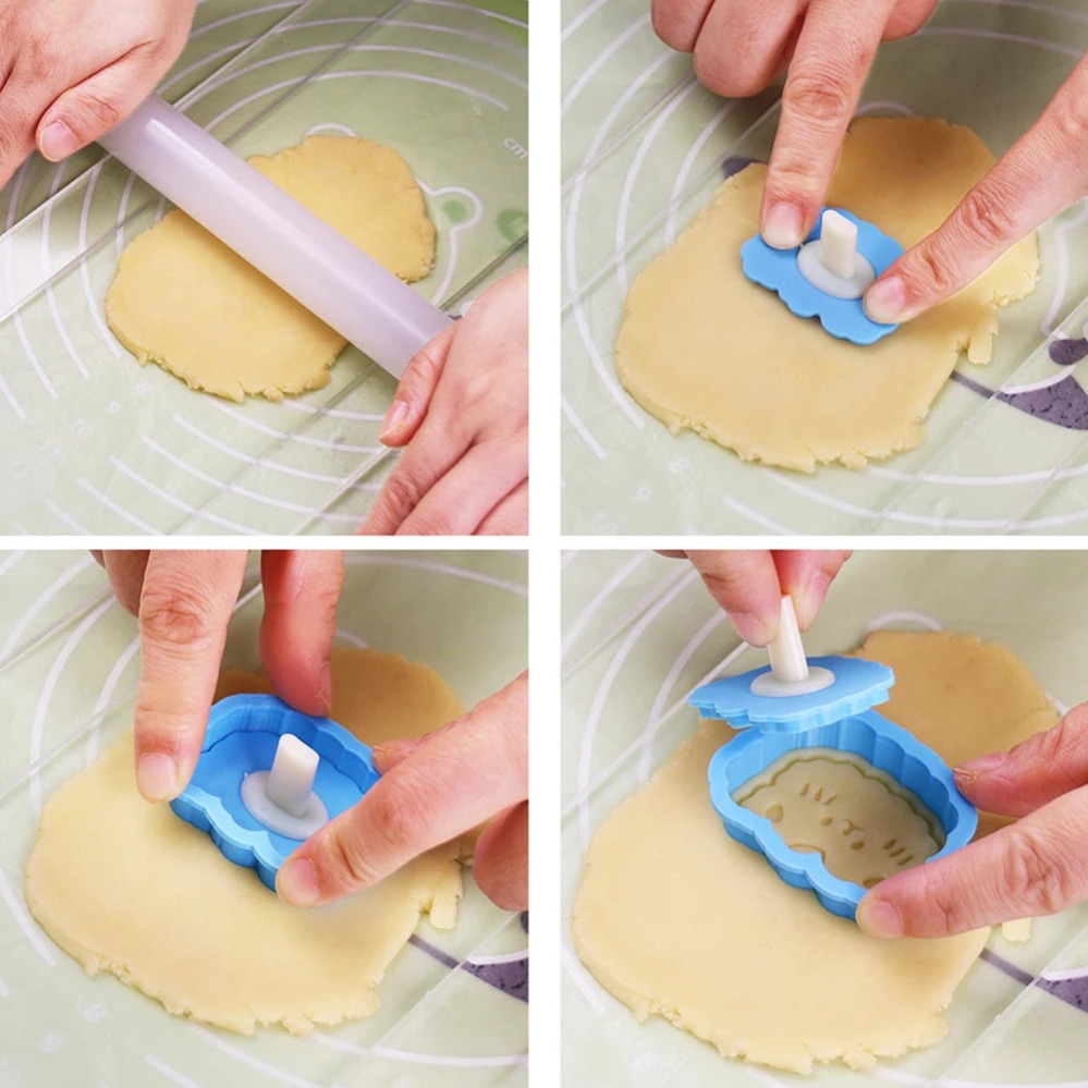 Cookie Mold Stamp Cartoon Saus - огляд і ціна Baking Kitchen Diy