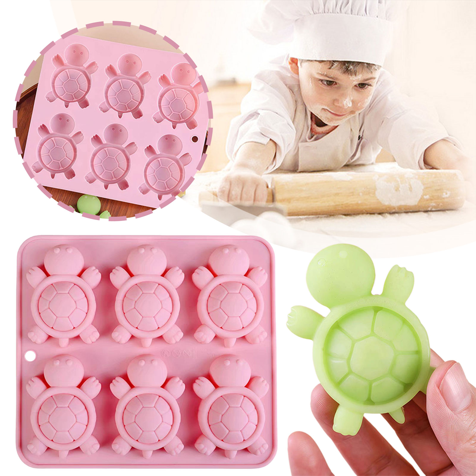 Turtles Ice Tray 3D Tortoises  - огляд і ціна Baking Kitchen Diy
