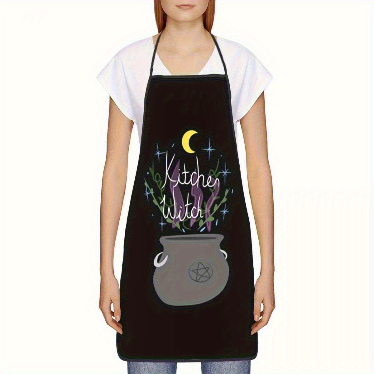 1pc Witch Kitchen Apron with C - огляд і ціна Kitchen Witch Baking
