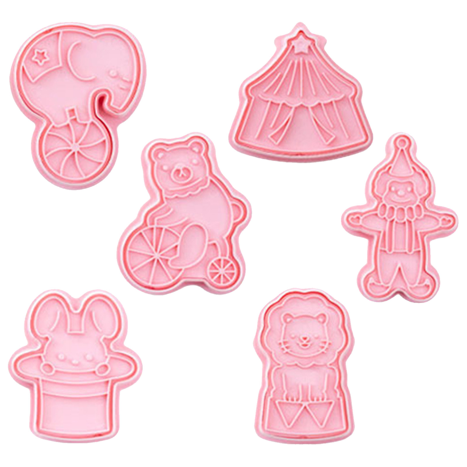 6Pcs Cookie Cutters Plastic Ci - огляд і ціна Baking Kitchen Diy