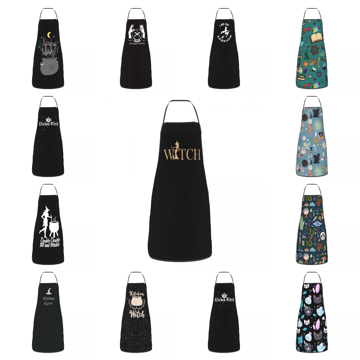 Funny Witch Bib Apron Women Me - огляд і ціна Kitchen Witch Baking
