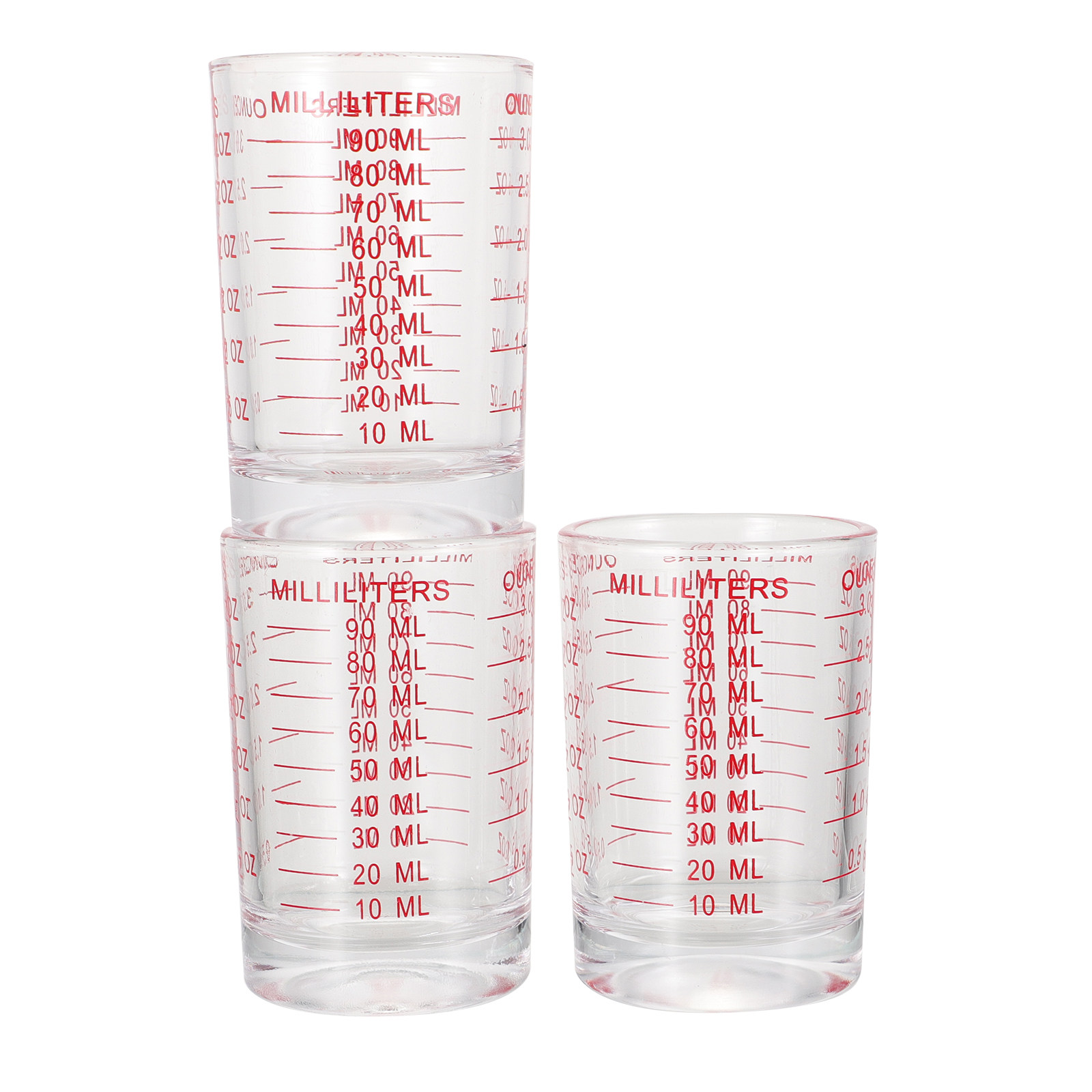 3Pcs Glass Measuring Cups Set  - огляд і ціна Kitchen With Baking Area