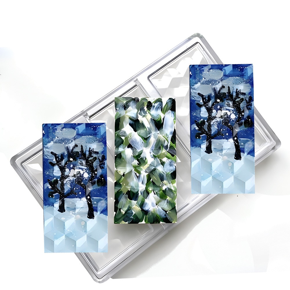 Hard Rhombus Grid Prism Chocol - огляд і ціна Baking Kitchen Diy