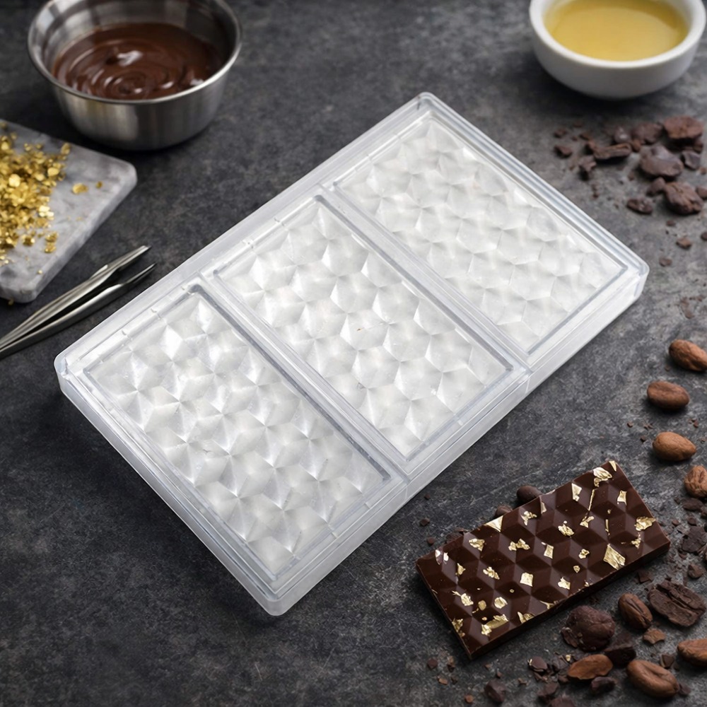 Hard Rhombus Grid Prism Chocol - огляд і ціна Baking Kitchen Diy