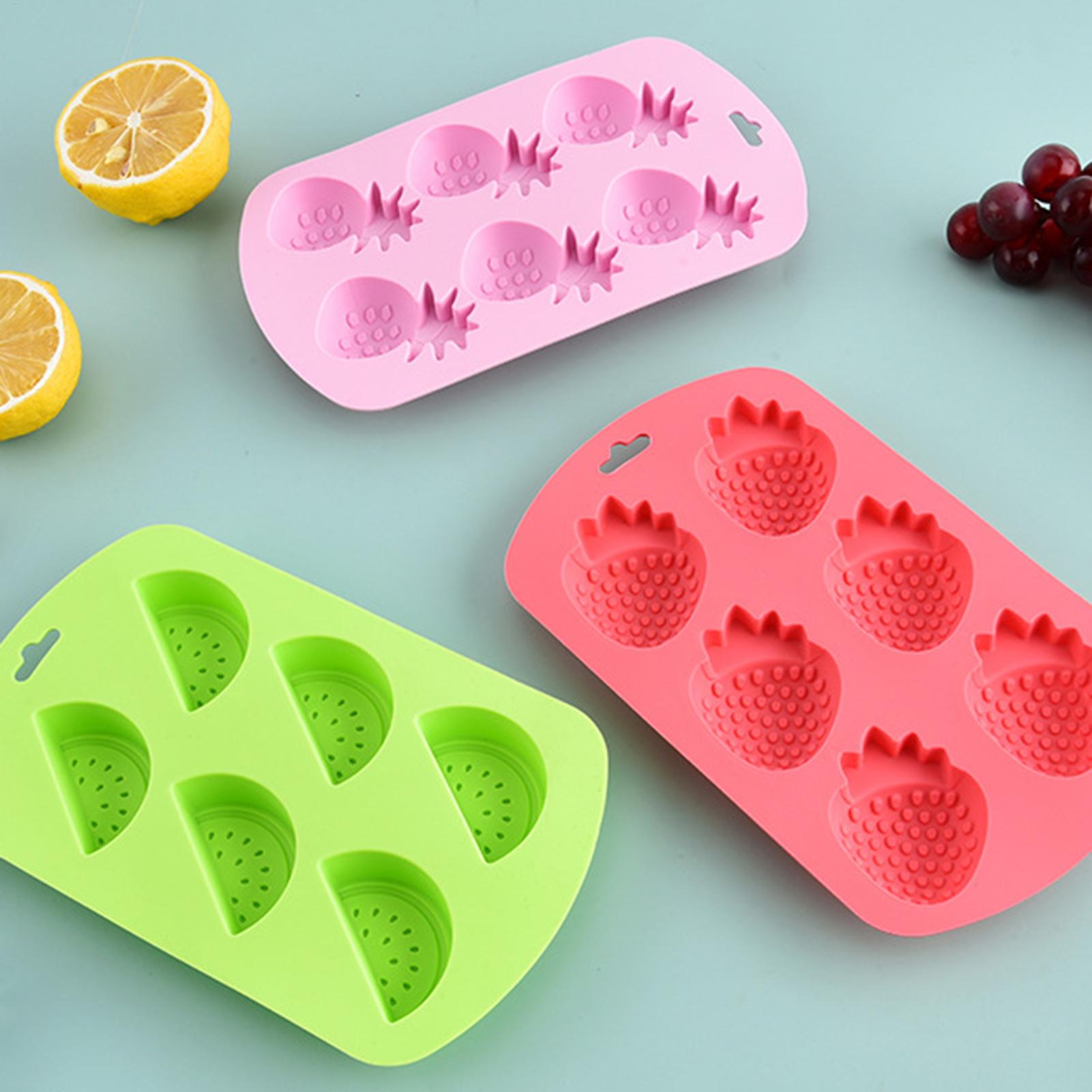 6 Cavity Fruit Shaped Silicone - огляд і ціна Baking Kitchen Diy