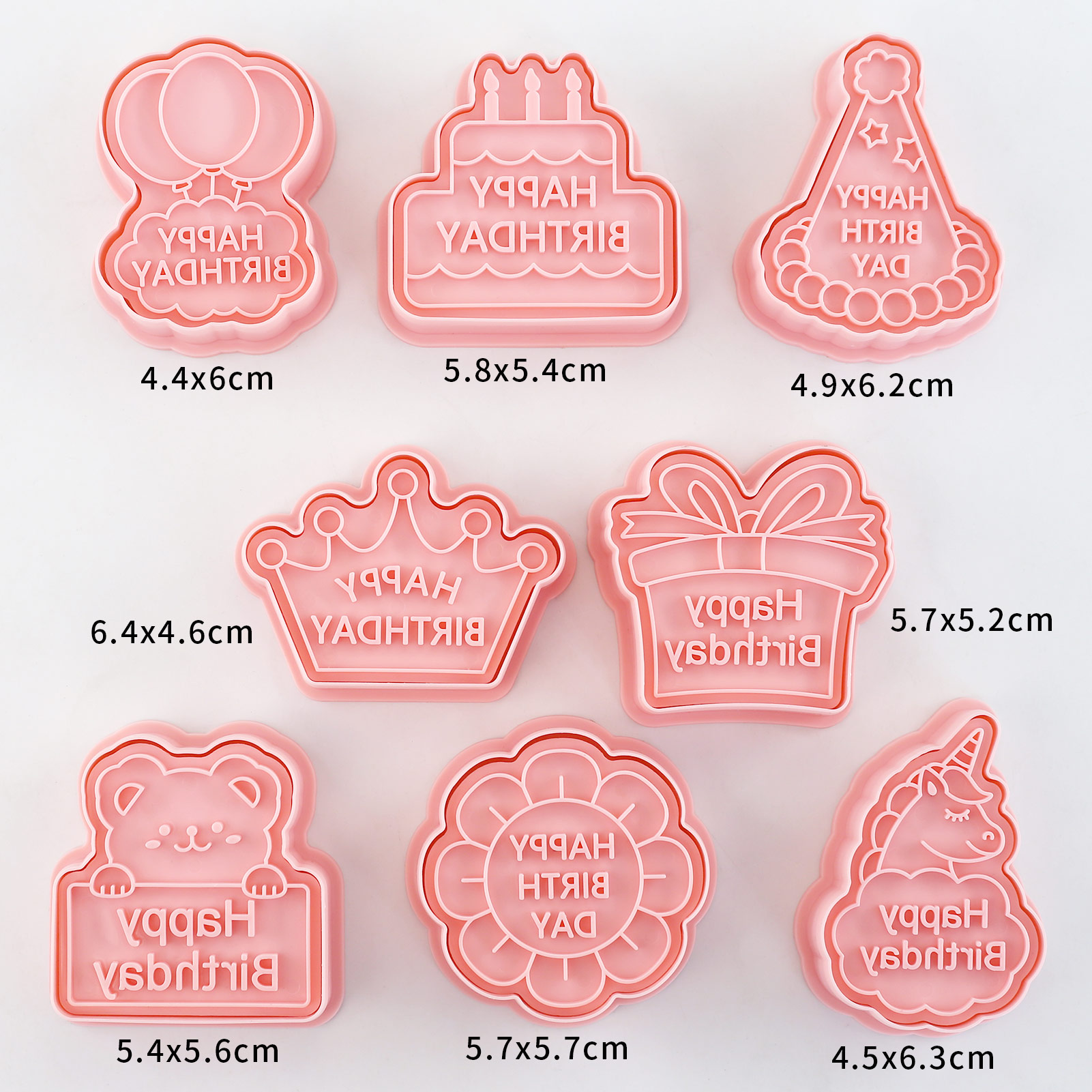 8pcs Happy Birthday Cookie Cut - огляд і ціна Baking Kitchen Diy