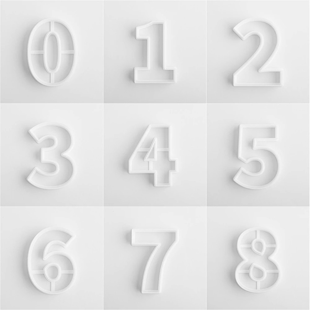 Large Numbers Cookie Cutters B - огляд і ціна Baking Kitchen Diy