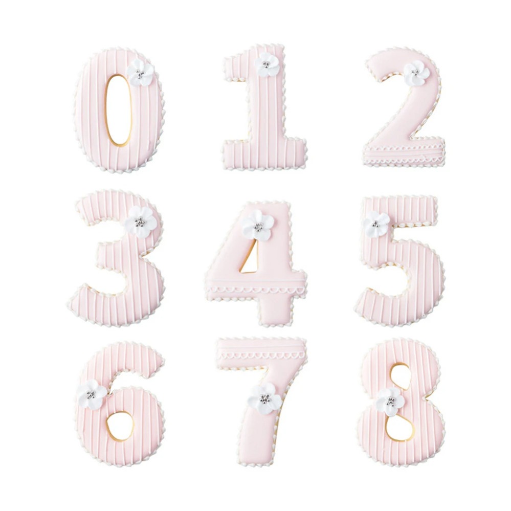 Large Numbers Cookie Cutters B - огляд і ціна Baking Kitchen Diy