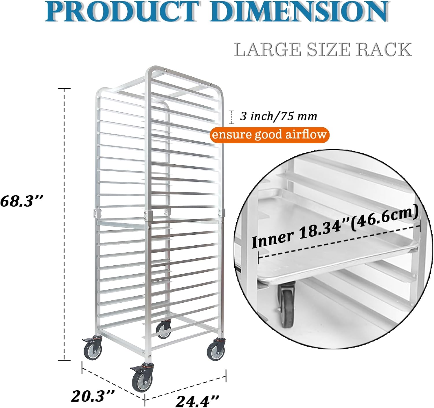 Commercial 20 Tier Stainless S - огляд і ціна Kitchen Baking Pan Organizer