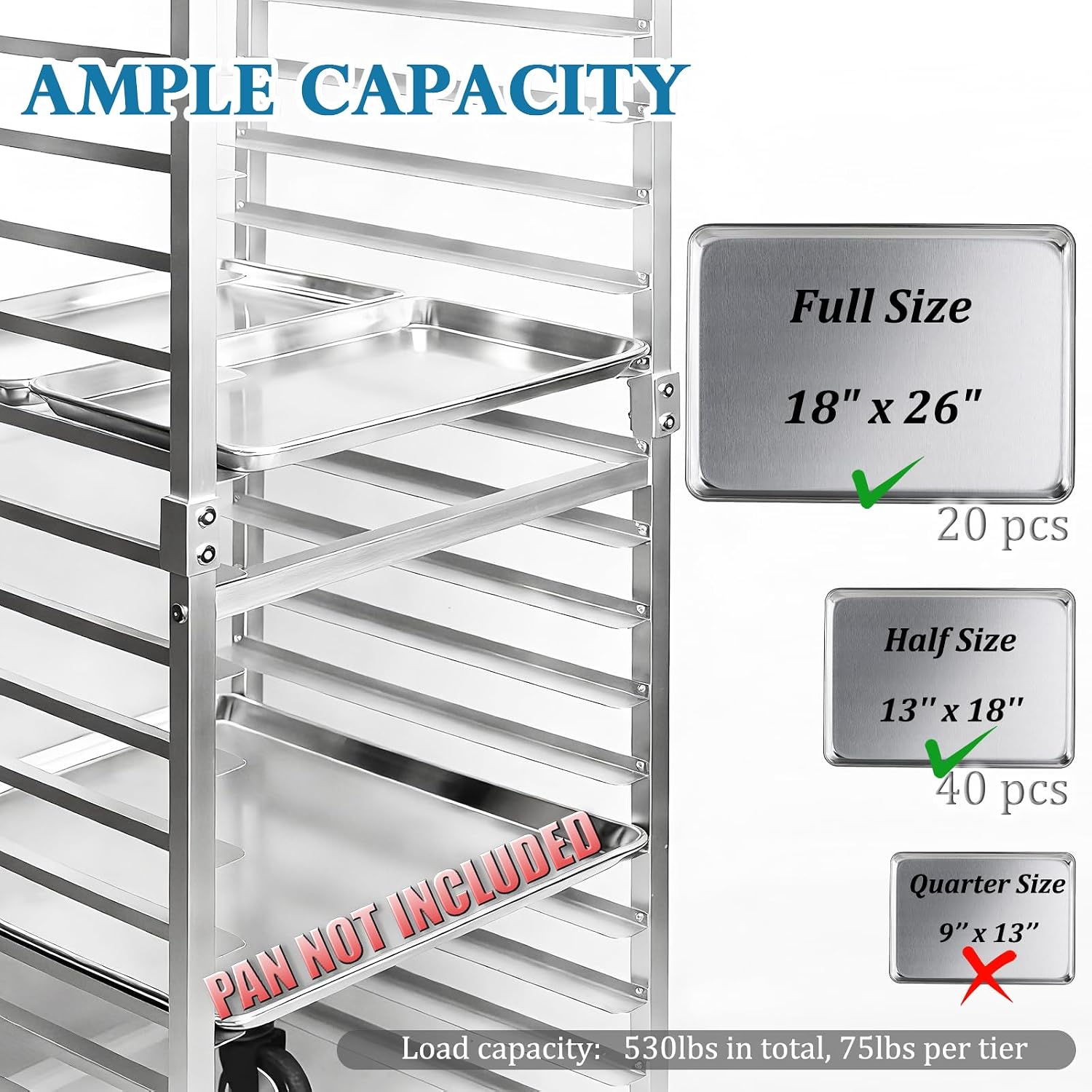 Commercial 20 Tier Stainless S - огляд і ціна Kitchen Baking Pan Organizer